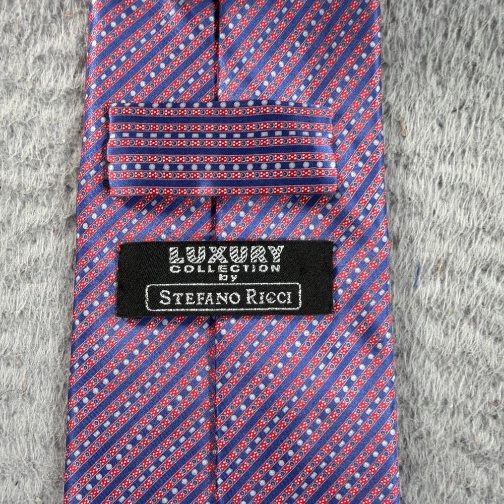 Stefano Ricci Tie Luxury Collection 100% Silk Stripes Sophisticated Dapper ITALY
